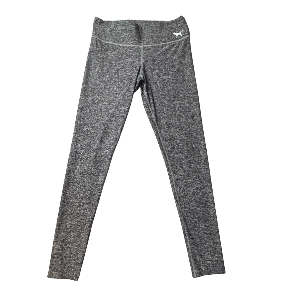 Victoria's Secret‎ PINK Leggings Womens S Gray Yoga Marled Knit Activewear Pants